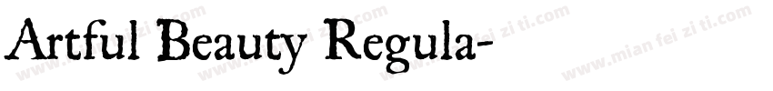 Artful Beauty Regula字体转换